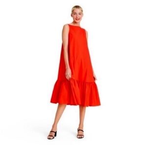 Christopher John Roger's for target red ruffle tiered mini dress size xs